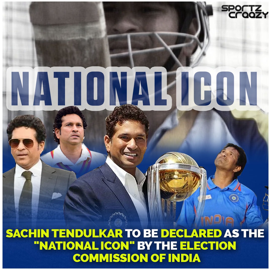 sportzcraazy's tweet photo. Election Commission of India is set to proclaim Sachin Tendulkar as a National Icon.
#SachinTendulkar #nationalicon #nationalduty #godofcricket #bhuneshwarkumar #bhuvikumar
#ViratKohli #AsiaCup2023 #teamindiasquad
#indiasquad #AsiaCup #asiacupschedule #odicricket #Teamndia #indianteam #kingkohli #tilakvarma #RohitSharma #KlRahul #JaspritBumrah #INDvsWI #INDvsPAK #Indiancricketteam #sportzcraazy
