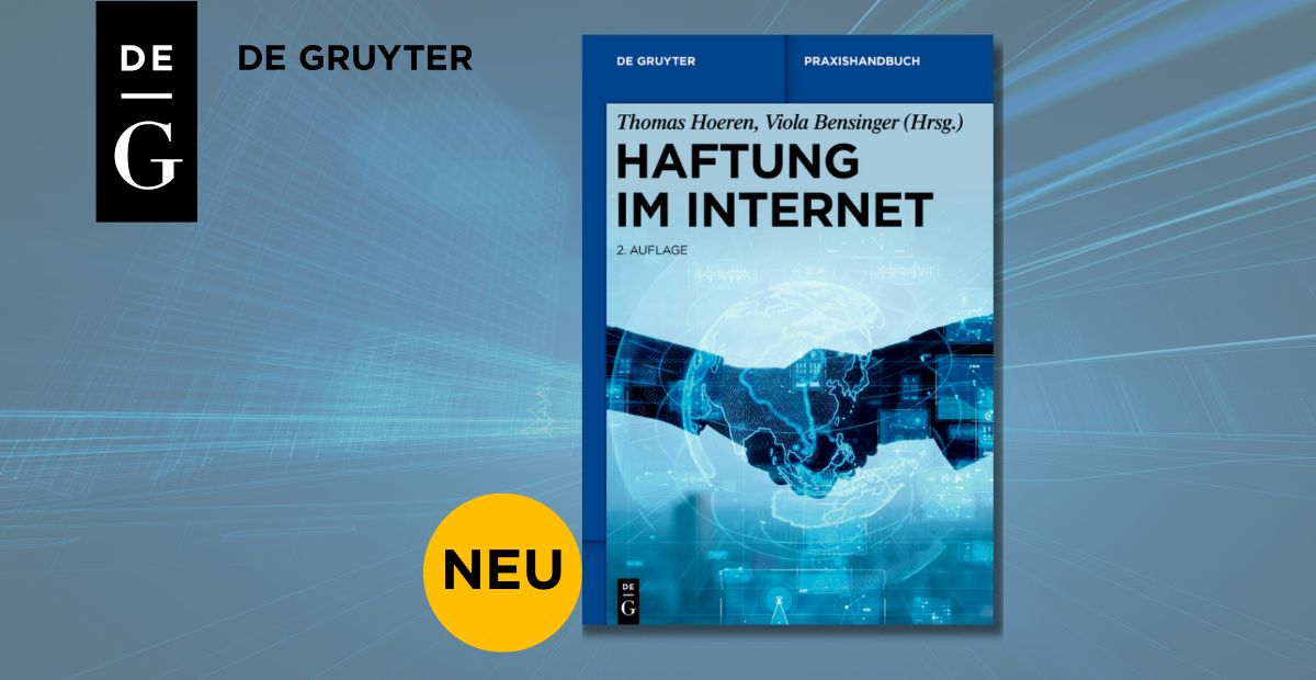 degruyter_law's tweet image. Haftung im Internet
Hrsg. Thomas Hoeren, Viola Bensinger
🔗degruyter.com/document/doi/1…
✅EU-Richtlinie über digitale Inhalte und Modernisierungsrichtlinie
✅neue Kapitel zu „Internet of Things", verbundener Produkthaftung sowie künstlicher Intelligenz
#DeGruyterLaw #ITRecht