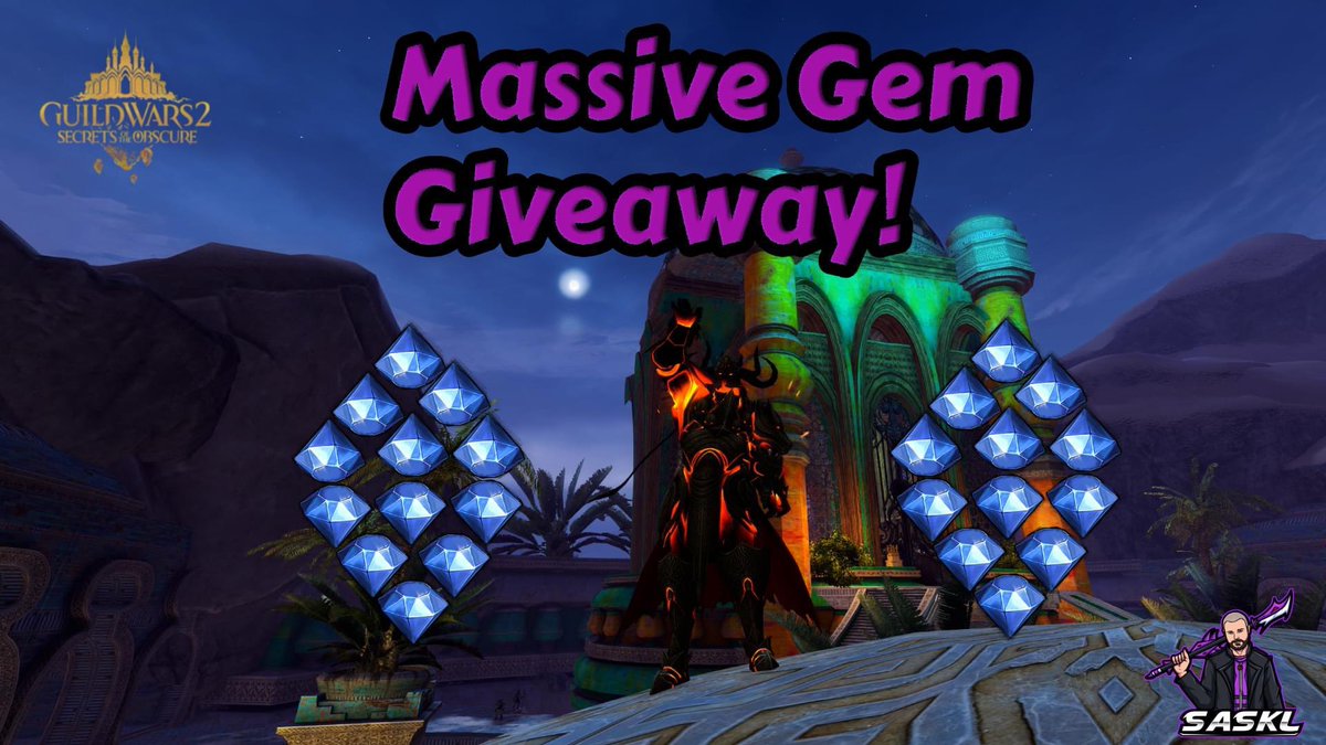 Saskl_TV's tweet photo. So it’s happening I hit my goal. Giveaway Tonight at 8.30pm gmt. https://t.co/dBFY2cvIml @GuildWars2 #GuildWars2 #giveaway #twitch #secretsoftheobscure #live #guildwars https://t.co/DfDZPixzJI