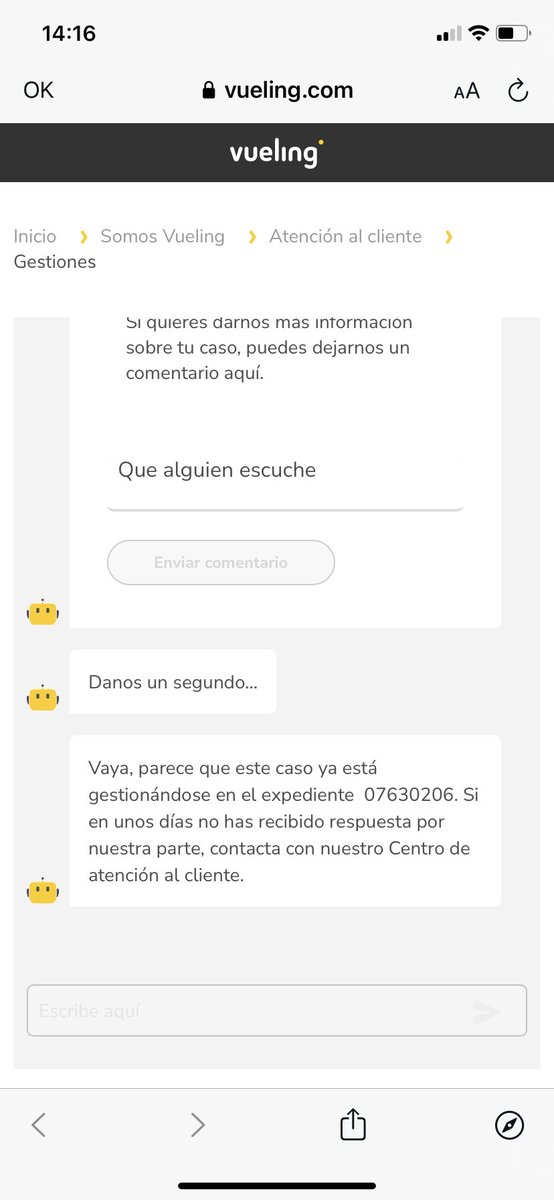 daisypda's tweet photo. ⁦@vueling⁩ https://t.co/a6nAe0L6bK