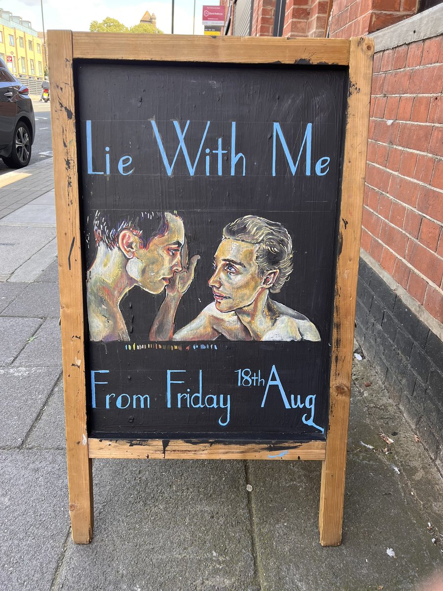 arthouseN8's tweet image. Olivier Peyon’s film #LieWithMe is here until Thursday, based on the acclaimed novel by Philippe Besson!

Our #artists have been busy and have drawn another spectacular A-board! 🤩 

Book your seats here! arthousecrouchend.co.uk/programme/?pro…
@peccapics @womensart1 @HaringeysArt