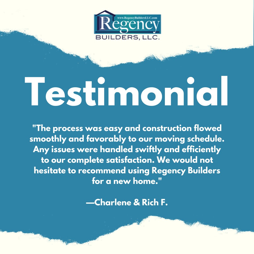 RegencyBuildLLC's tweet image. We love hearing from happy homeowners! Thank you for sharing your kind words about our team and work!