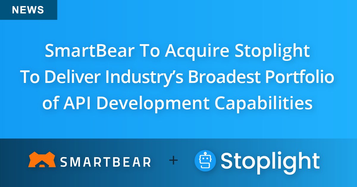 Exciting news! 🔥 We are pleased to share that Stoplight will be acquired by <a href="/SmartBear/">SmartBear</a>. Together, we are excited to offer a world-class API solution to fit all developers’ needs. bit.ly/45fzwQp