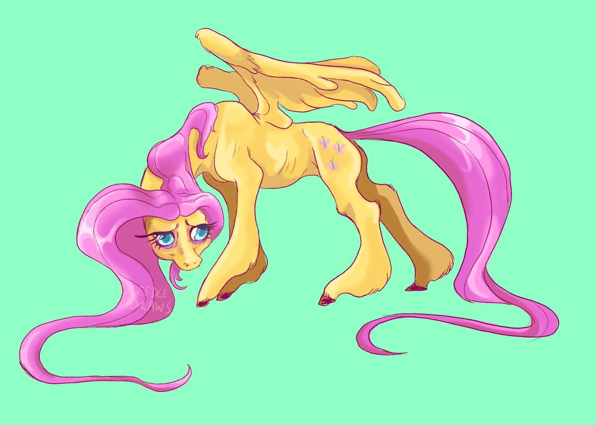deedledraws's tweet photo. My little pony Fluttershy 🦋🦋🦋 https://t.co/oBp0lXAatz