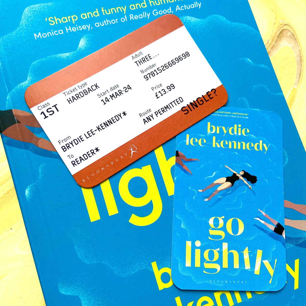_bethmaher's tweet image. Big #BMSShoutout to @isnotanotter’s ADORABLE train ticket bookmarks for Go Lightly by Brydie Lee-Kennedy! 🎟️