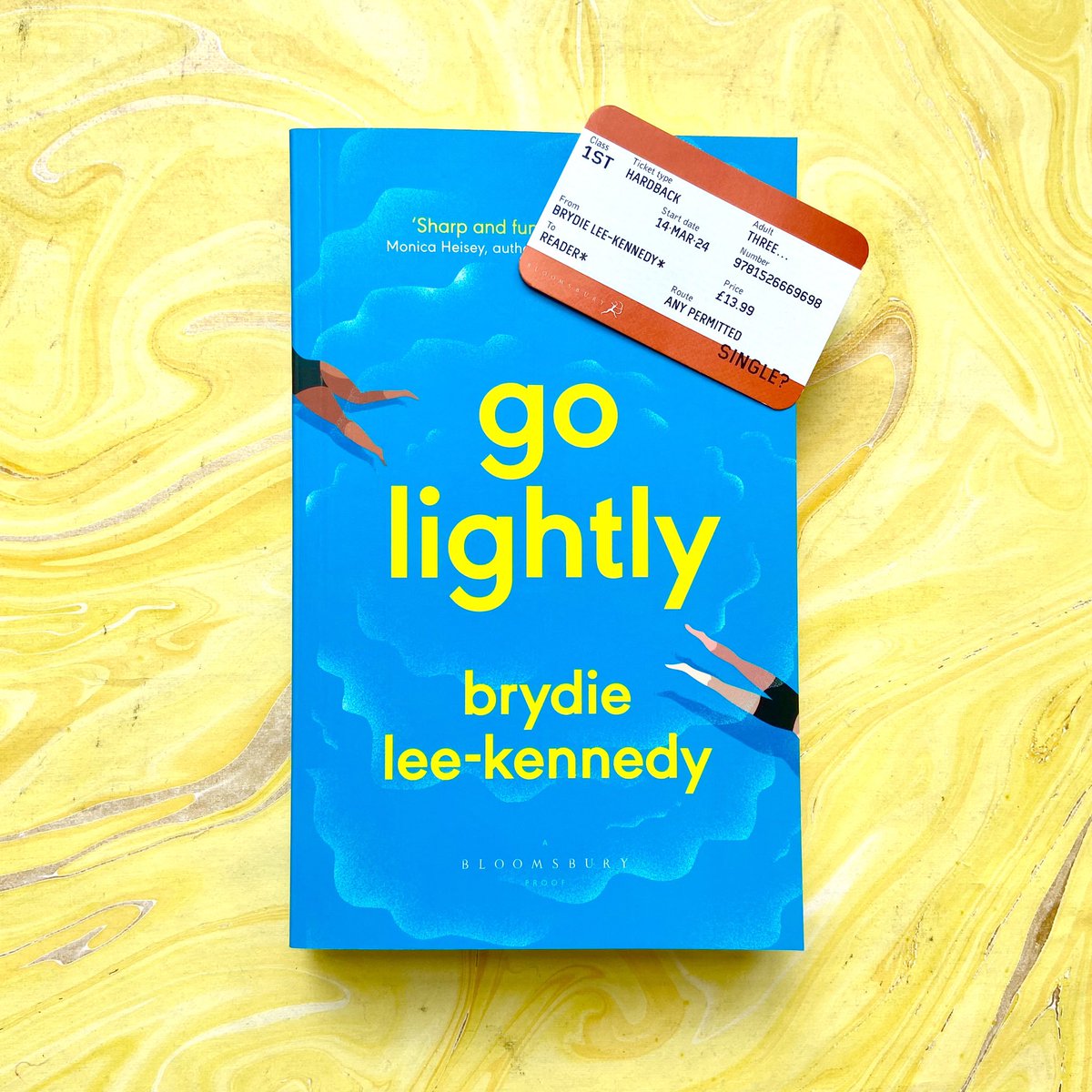 _bethmaher's tweet image. Big #BMSShoutout to @isnotanotter’s ADORABLE train ticket bookmarks for Go Lightly by Brydie Lee-Kennedy! 🎟️