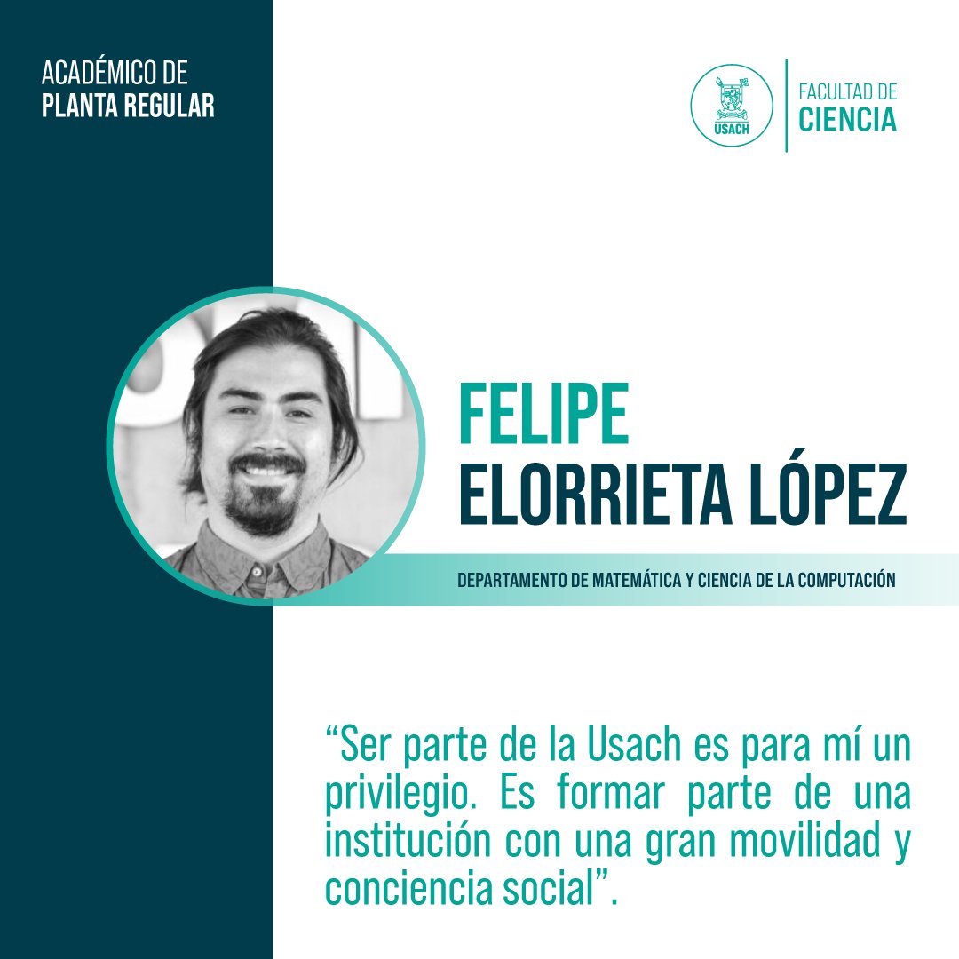 El académico Felipe Elorrieta López es Doctor en Estadística y Profesor Asociado de la USACH, donde imparte clases en la carrera de Ingeniería Estadística, al tiempo que colabora impulsando la vinculación con el medio y la investigación interdisciplinaria. fciencia.usach.cl/noticias/felip…