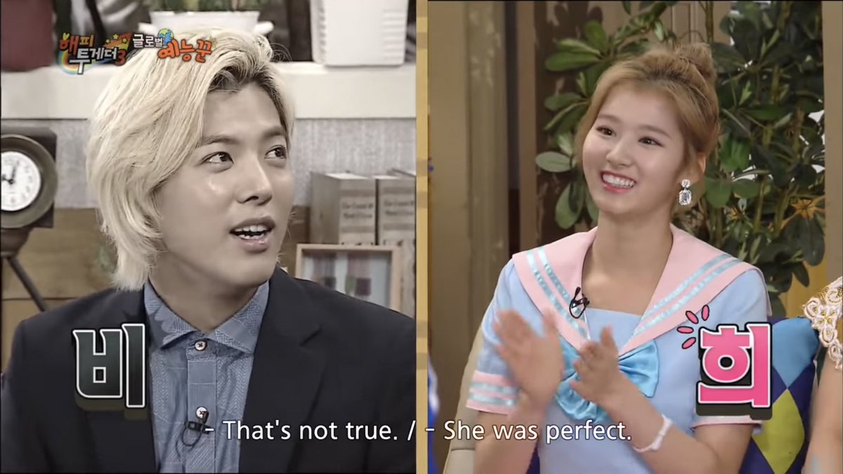 sanadorabel's tweet photo. [For 7 years, Kangnami alone is competing with SANA] 😂😂😂 

Happy Together 2016 ‘The best Japanese pronunciation’ - Sana 🏆

Our Neighbour Kangnami 2023 ‘Speak Korean better’ - Sana 🏆

2016                                               2023 https://t.co/gAcgySn9TW