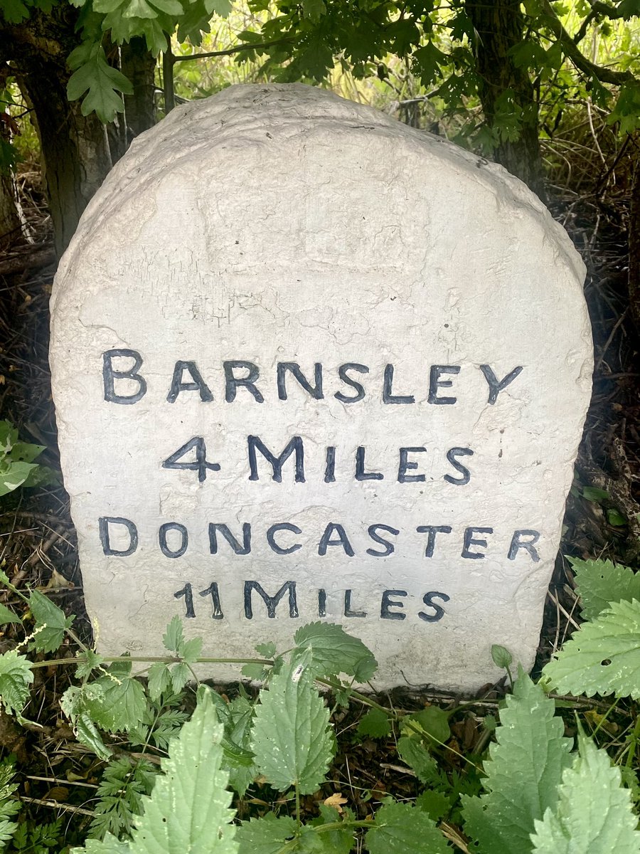 HellingtonBoots's tweet photo. Almost hidden from view, but very well maintained, #milestone at Darfield.
#LegsAndLaces 

My past week has been plagued by nettles! They’re everywhere! 🤦🏼‍♀️😂😂😂 https://t.co/HNpgLDIcaU