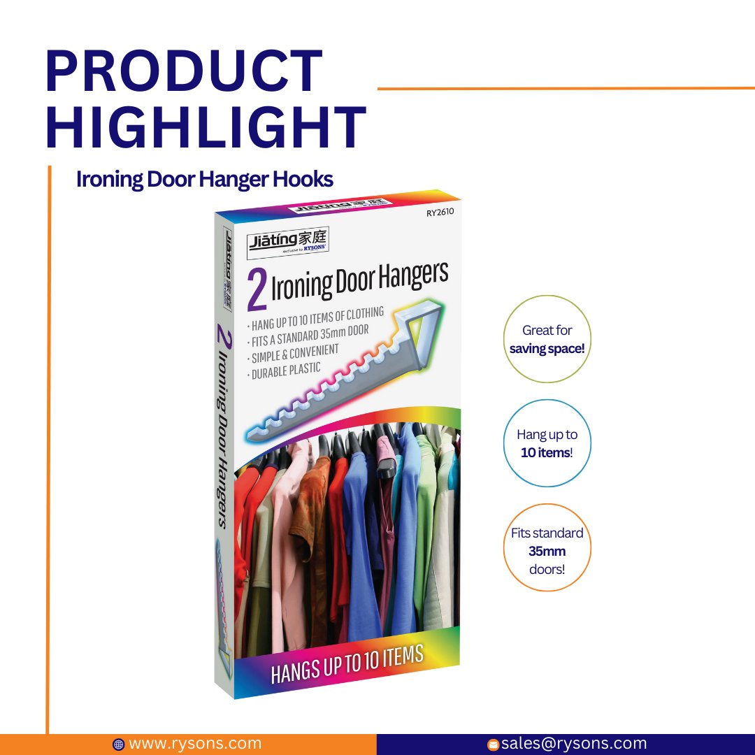 Rysons_Group's tweet photo. Organise with ease! ✨ Introducing our Wholesale Ironing Hanger Hooks- the ultimate solution for a clutter-free &amp; efficient space! 💪👔 

#IroningHangerHooks #WholesaleSolutions #Organisation #Wholesale #UKWholesale #BulkBuy #Laundryhacks #Spacesaving #Homeware https://t.co/cQ69QP0FmQ