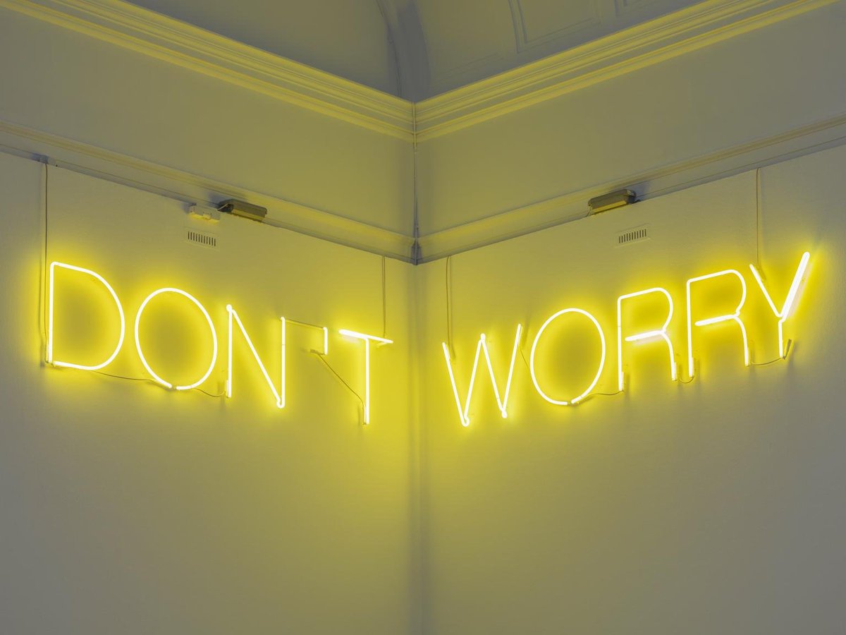 Martin Creed, Work No. 890: DON’T WORRY, 2008

tate.org.uk/art/artworks/c…