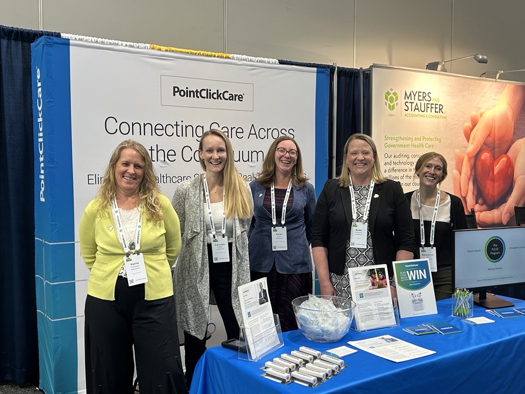 PointClickCare's tweet photo. Are you at #MESC23? Visit our team at booth #104 and discover how PointClickCare enhances member movement tracking, automates real-time ADT notifications, and equips health plans with data for optimal member care access. https://t.co/zw5Fw9s7lu