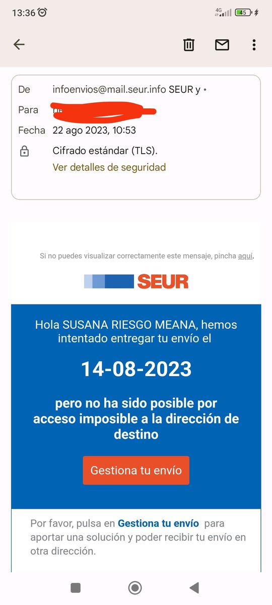 riesgho's tweet photo. @SEUR @SEUR_responde @leroymerlin_es @seur Comparar día que recibí el aviso y día que pone que no estábamos. Además, ese día fue el que hice el pedido al @leroymerlin_es y vaya, ni teletransportandose... https://t.co/RKweyfcXuP
