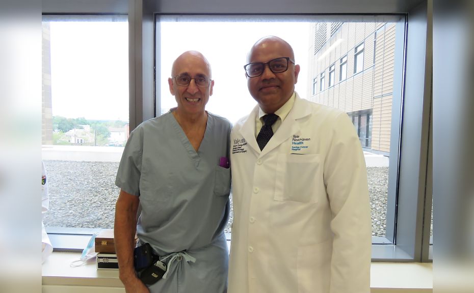 In recognition of Dr. Ronald Salem's final surgery before retirement, colleagues gathered to celebrate him with a 'clap-out' as he left the OR one last time. Congratulations, Dr. Salem on a storied career! @SmilowCancer @YaleSurgery @YaleMed @YNHH yalecancercenter.org/news-article/d…