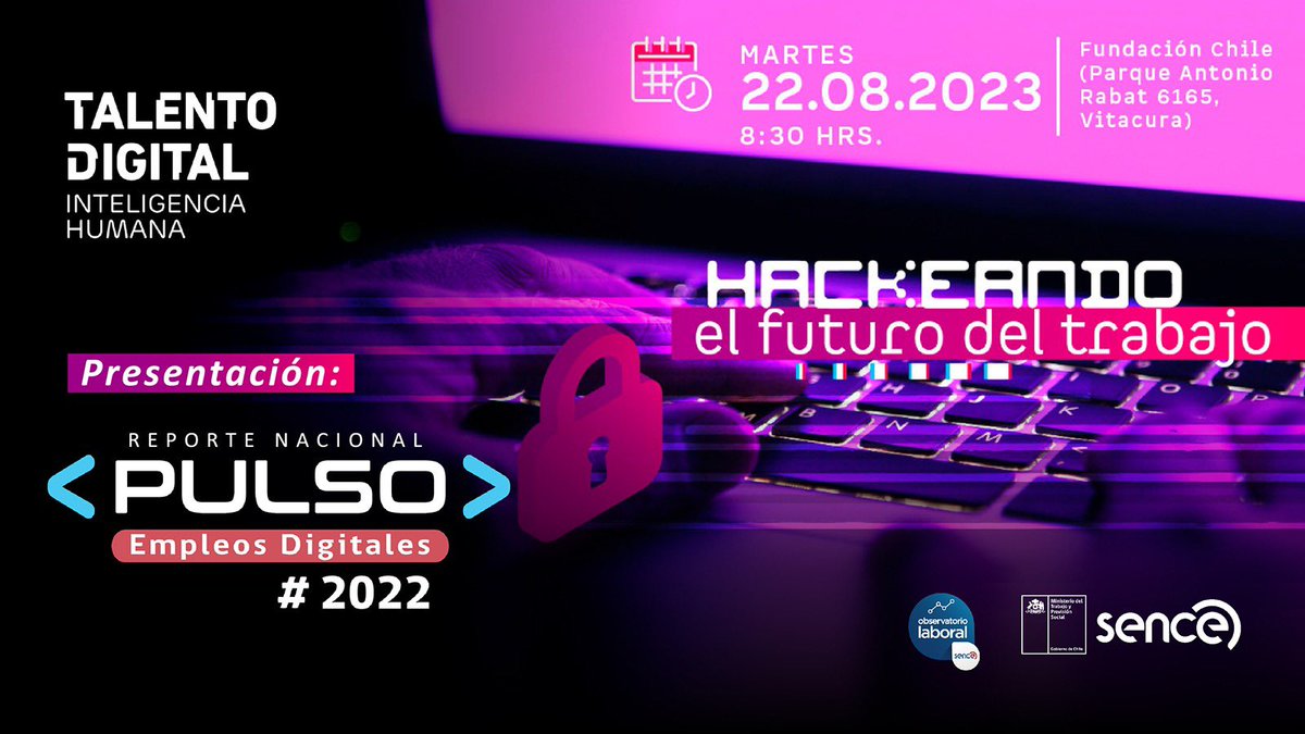 OLAtacama's tweet photo. 📲 HOY: “Hackeando el futuro del trabajo”, donde se presentarán cifras de PULSO con una caracterización de la demanda de perfiles digitales de empresas de tecnologías de la información.
📌 CONÉCTATE
https://t.co/VFaYGD5YnA…
@tdparachile #empleosdigitales https://t.co/fgEtyxwEg6