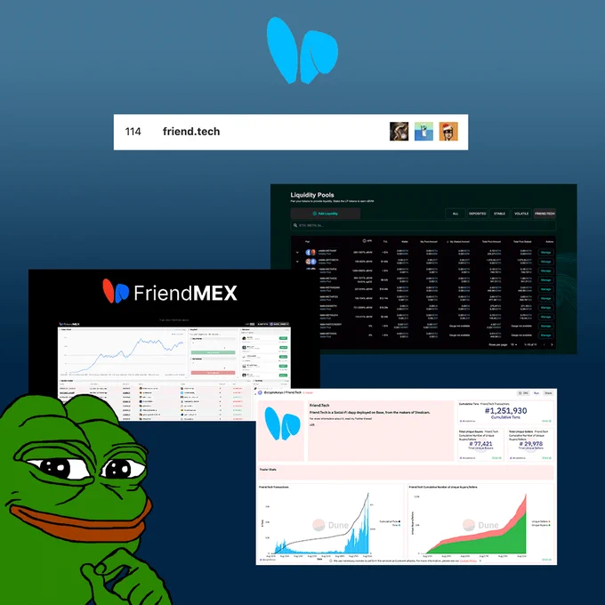 💡 بالنسبة للاشخاص الي يريدون يغوصون بتطبيق frend.tech ويحققون ربح

🧵 فيما يلي بعض الأدوات والموارد التقنية المفيدة