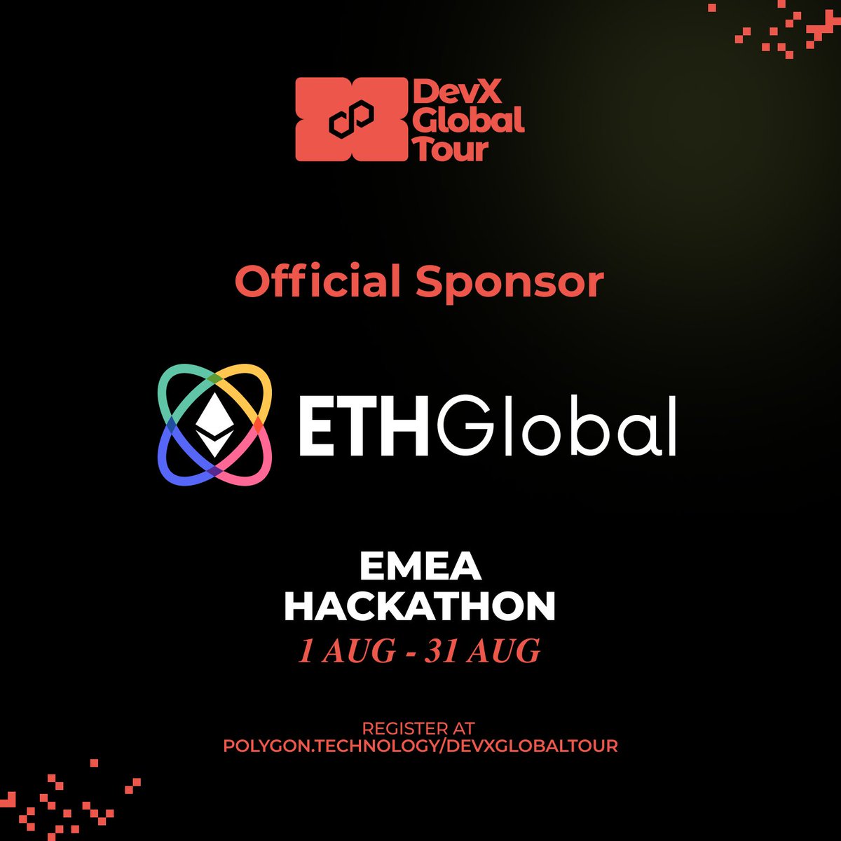 opencolin's tweet photo. The next world-shattering dApp is one hack away.

Special thanks to @ETHGlobal for supporting the DevX EMEA Hackathon &amp; supporting developers that are creating innovative solutions to improve the blockchain ecosystem. https://t.co/pfkBKFtUWH