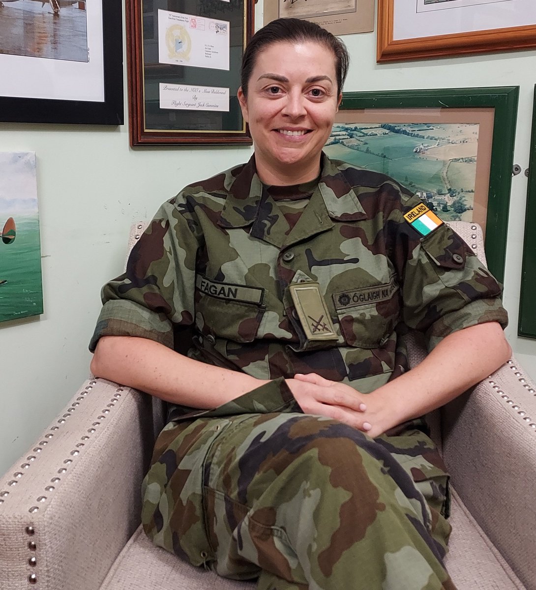 Today I collected the voice, memories & experiences of Commandant Gemma Fagan - Defence Forces Press Officer, for the Military Archives of Ireland #OralHistory Programme #soldier #leader #peacekeeper #officer