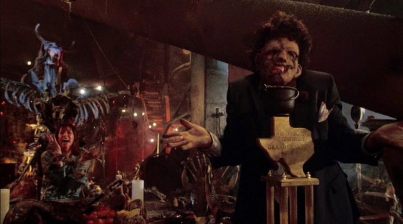 filmstofilms_'s tweet photo. “THE TEXAS CHAINSAW MASSACRE 2” was released on this day 37 years ago. https://t.co/gkhcrWdqpV
