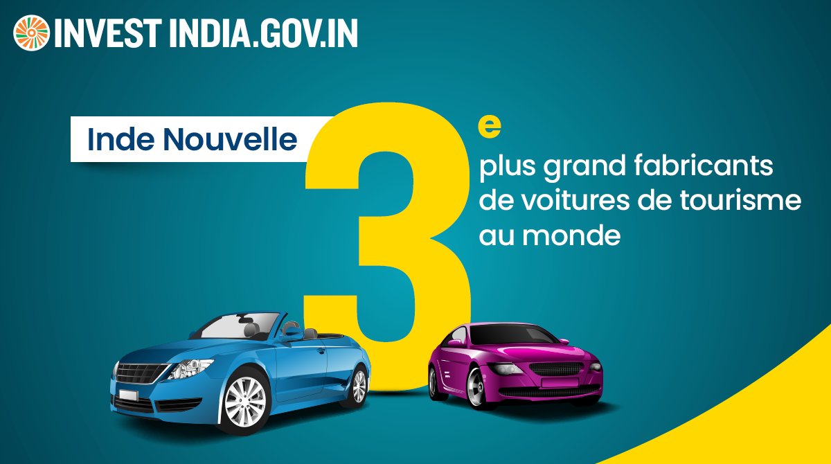 InvestIndiaCHE's tweet photo. L’#IndeNouvelle a exporté 662891 véhicules de tourisme en 2022-23.
Découvrez d'autres opportunités d'investissement dans le secteur : https://t.co/jUmhGXlzNG
#InvestirEnInde #InvestirLInde #FabriquerEnInde #Automobile #IndustrieAuto https://t.co/IVXu4NLlpd