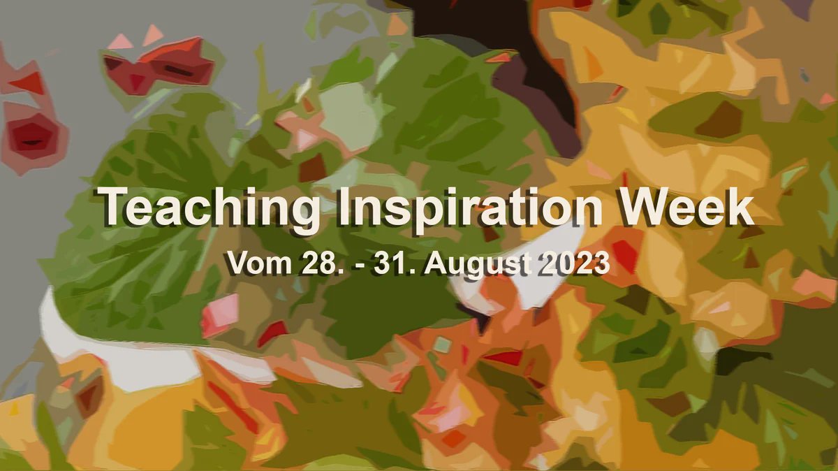 Es ist wieder soweit: Nächste Woche findet die Teaching Inspiration Week statt. Wie können wir das Thema Nachhaltigkeit in die Lehre integrieren und was gibt es neues zum Thema Prüfungen oder KI in der Lehre? Weitere Infos und das Programm gibt es hier: teaching.uzh.ch/de/community/t…