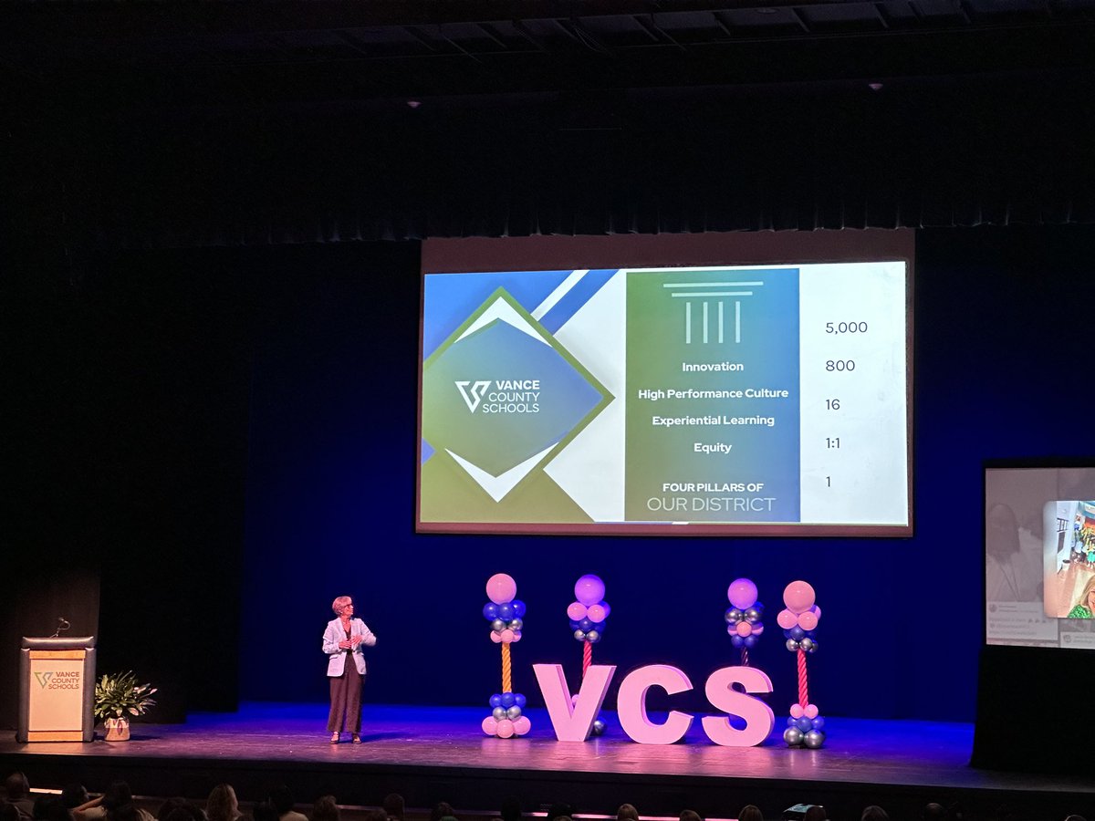 Kicking off a great year! <a href="/cindybennettnc/">Dr. Cindy Bennett</a> welcoming us back! #experiencevcs