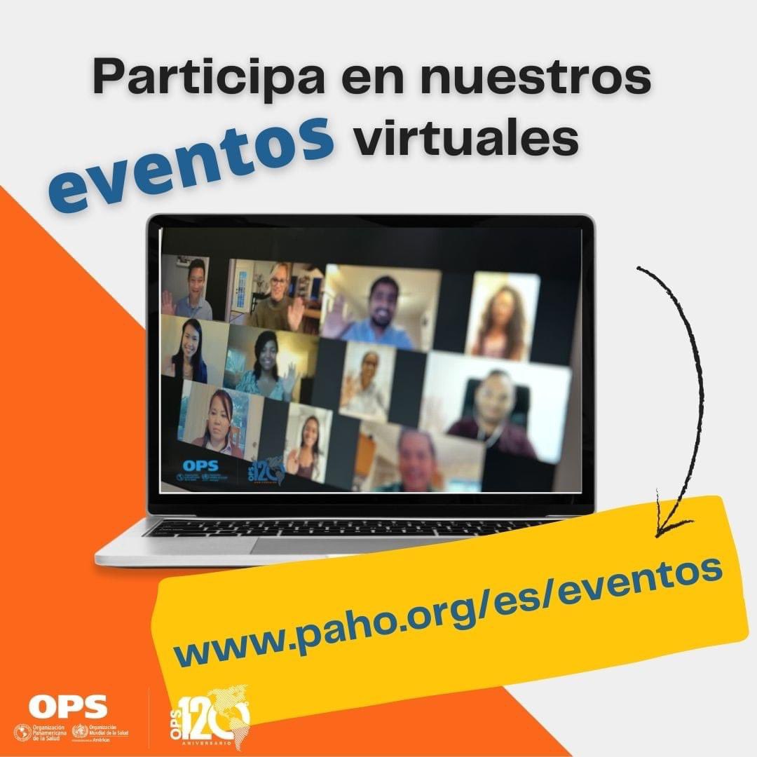 📍 EVENTOS OPS ➡ Aquí podrás ver los eventos programados en esta semana y cómo participar 👇🏽 paho.org/es/eventos ¡Te esperamos!