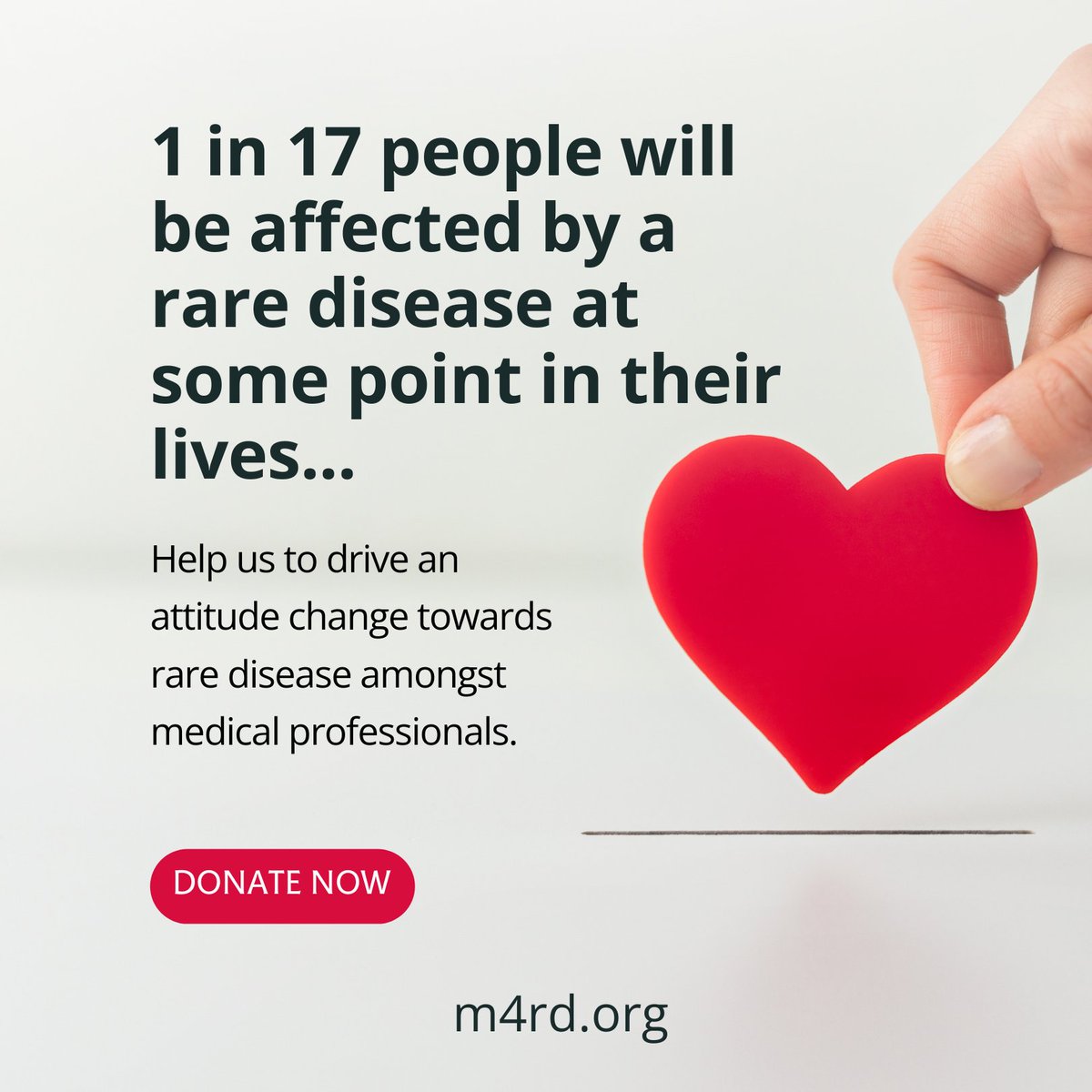 70% of rare diseases show their first signs in childhood but take an average of five years to diagnose. 🦓 Help us drive an attitude change towards rare diseases! If you would like to support the charity visit the link below. ❤️#DareToThinkRare m4rd.org