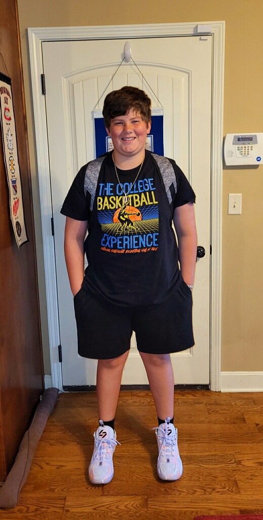 GinaLipari's tweet photo. Xzander's first day of 7th grade  #PCR3firstday https://t.co/7N4TR8s3x0