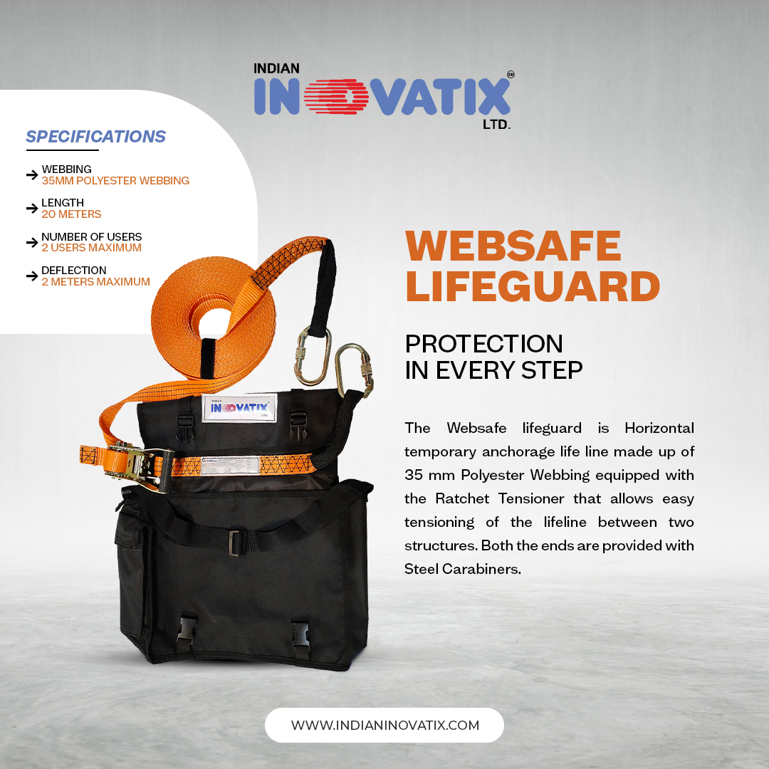 iinovatix's tweet photo. #Introducing #Websafe Lifeguard: Your Swift, Practical, and Portable #Horizontal Lifeline #Solution by #Inovatix... https://t.co/IfMaJFwEB4