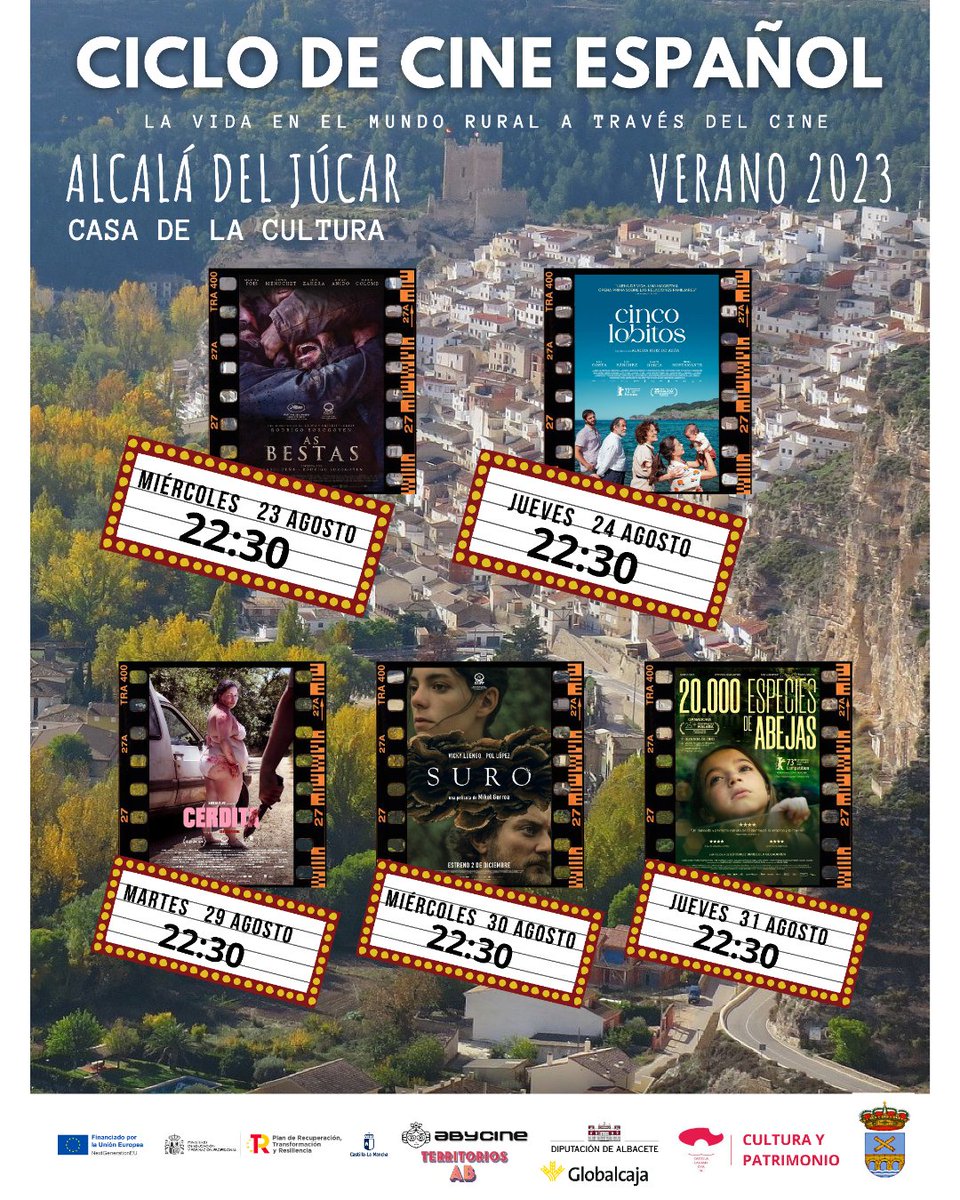 Esta semana y la que viene <a href="/abycine/">Abycine Festival</a> nos acerca el mejor cine gracias al programa "Territorio AB". Mañana arrancamos con la sensación de este año. Nueve premios Goya contemplan a "As Bestas". Un lujo que podremos disfrutar en la Casa de la Cultura a partir de las 22:30.