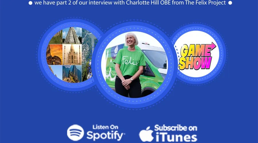 holakindness's tweet photo. #nowplaying

Episode 292 – #Game #Shows, #Wonders and we have part 2 of our #Interview with Charlotte Hill OBE from The Felix Project https://t.co/FUClhsxXCv

#availablenow on #iTunes https://t.co/xHomYqWSb3 and #Spotify https://t.co/OlINDU1HDT https://t.co/HboxmSjWJe