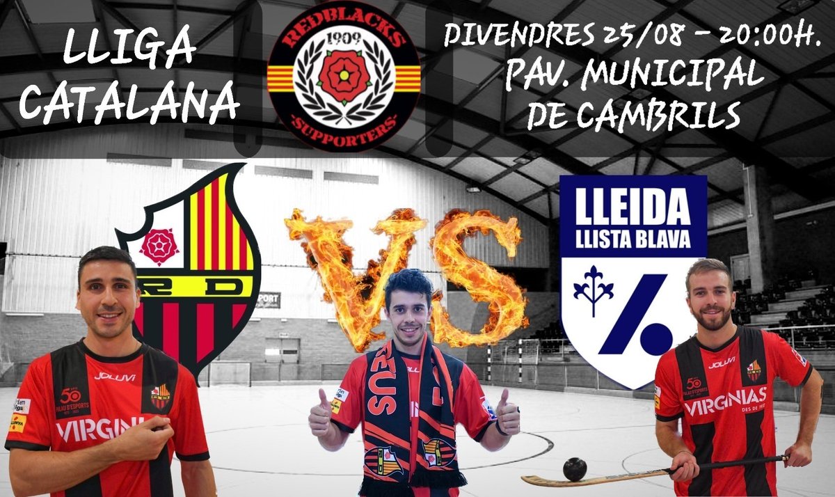 Redblacks13's tweet photo. Aquest divendres a les 20h. donem inici a la nova temporada amb la Lliga Catalana! 
El nostre equip s'enfrontarà al Lleida Llista al Pavelló Mpal de Cambrils, t'ho perdràs?
Tothom cap a Cambrils, volem ser el jugador número 12!
@ReusDeportiu   #SupportYourLocalTeam 
🤜🤛🔴⚫🏑🥅 https://t.co/j642FytUya