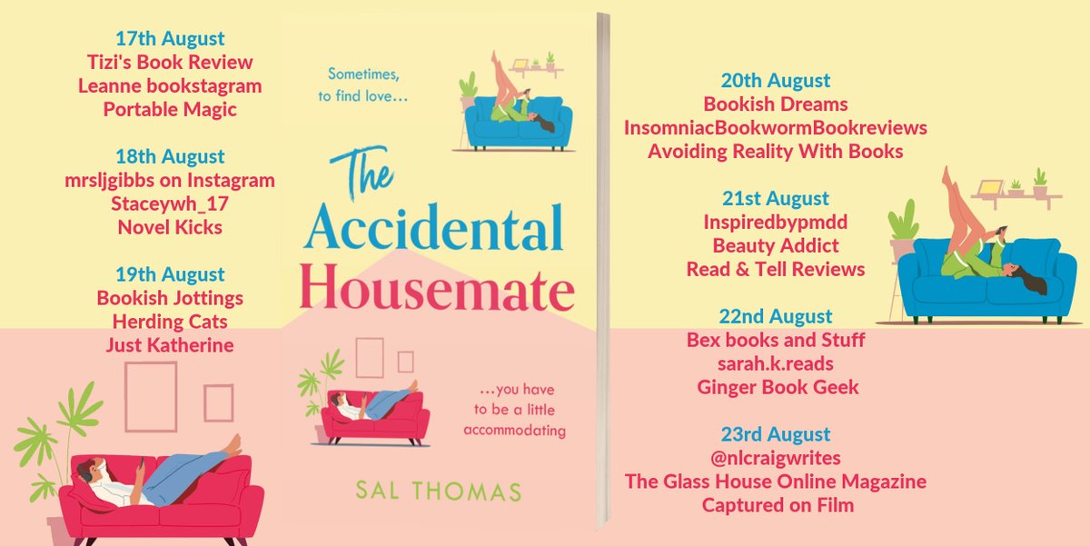 'All in all this was a brilliant beach read, humorous (I laughed aloud so many times) quirky, inspiring and threw in a little romance to the mix,' says @bexbooks_stuff about The Accidental Housemate by @_iamsalt  bexbooksandstuff.com/post/book-tour… @0neMoreChapter_