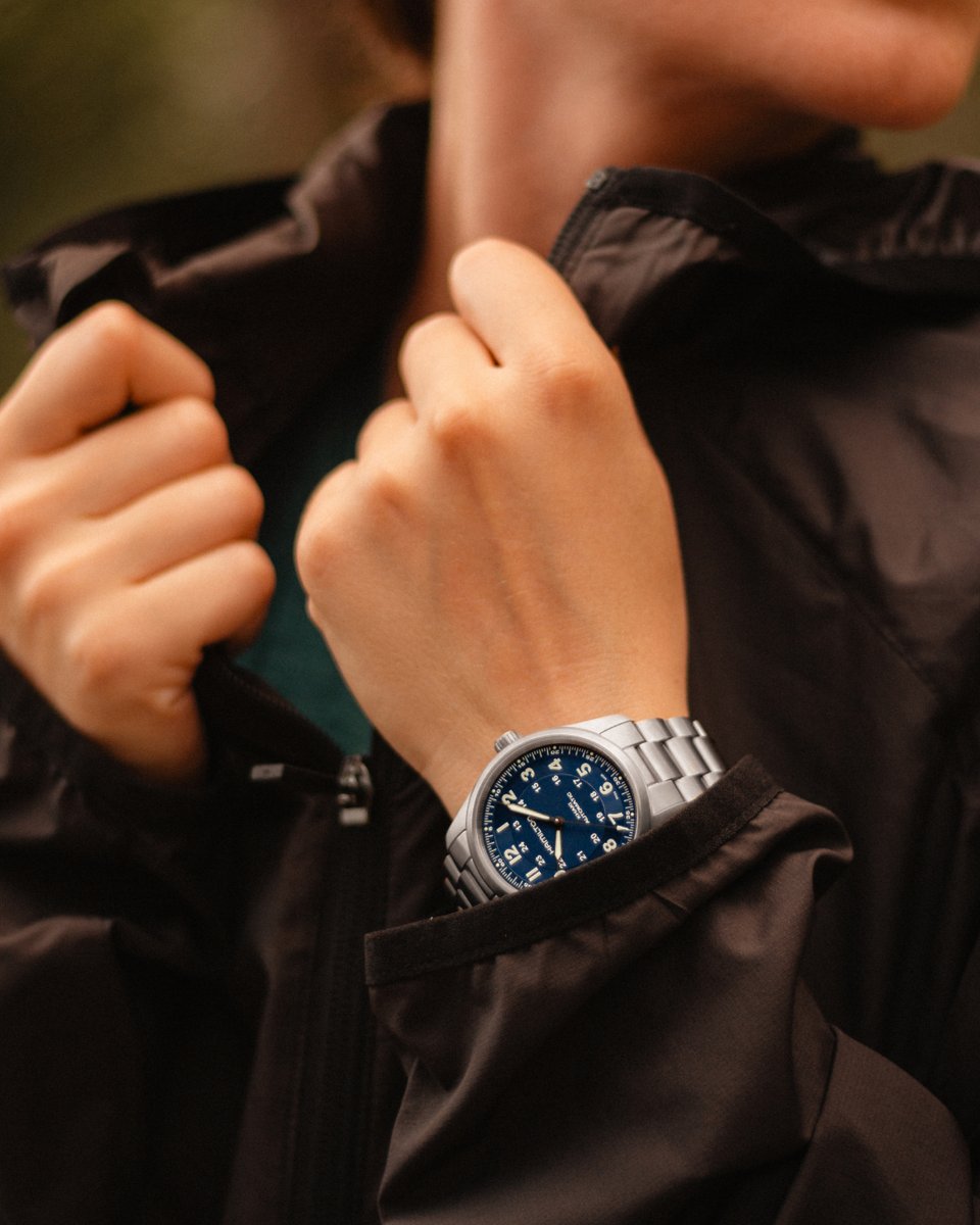 hamiltonwatch's tweet photo. With a titanium case and bracelet, the newest Khaki Field Titanium Auto 38mm strikes the perfect balance between rugged durability and a comfortable fit: https://t.co/fYw7FFmCF8
#hamiltonwatch #adventure #newtimepiece
(Ref. H70205140) https://t.co/umcTTRGO8l