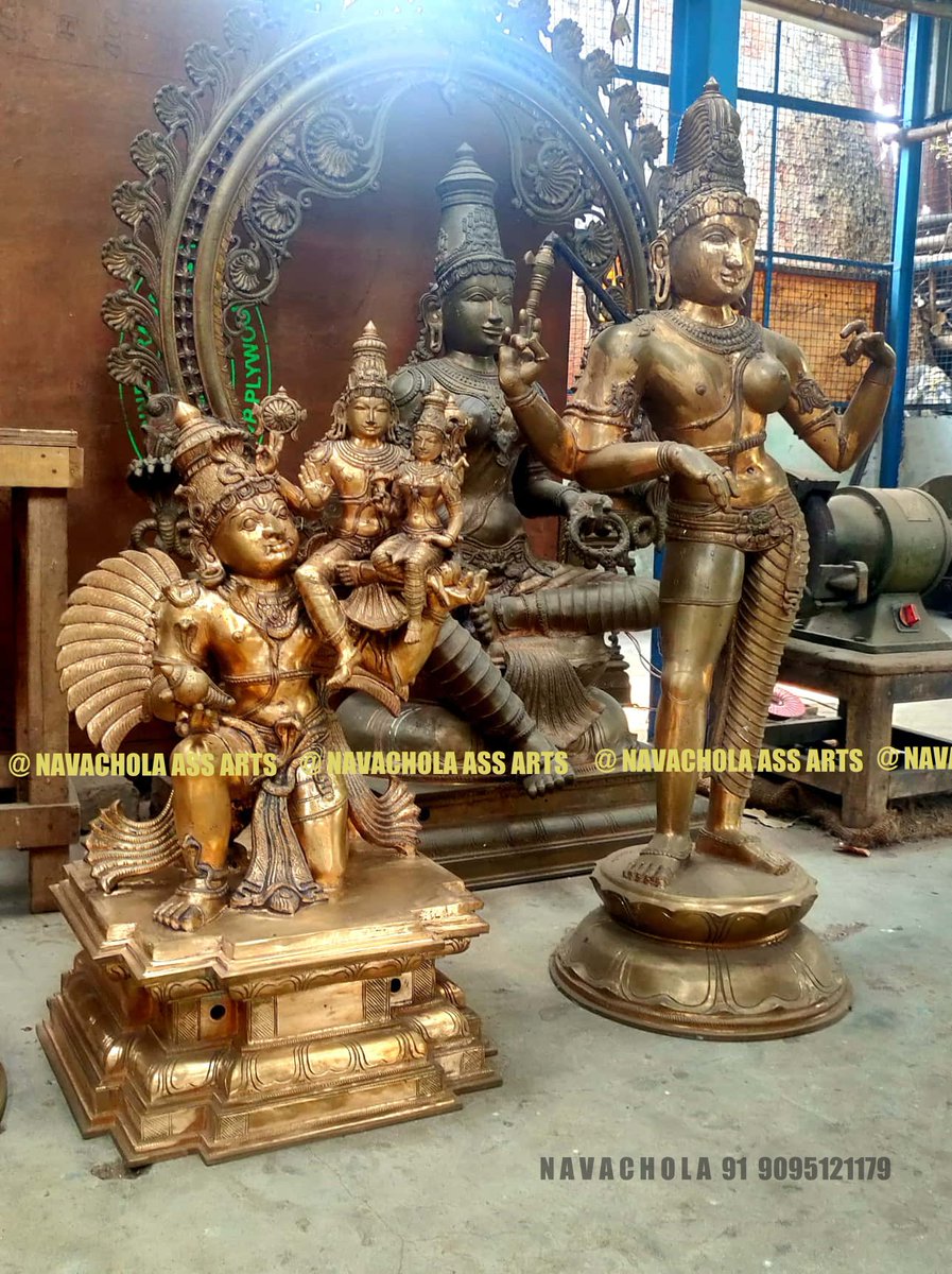 Classical tradition – Newly made South Indian Bronze icons...
STAY JOINED! #navachola
#SouthIndianArt #SouthIndianBronze #BronzeCasting #Chola #chola_Sculpture #SwamimalaiBronze #Cast_in_bronze #Chola_Bronze #Hinduism_Statues #hinduism