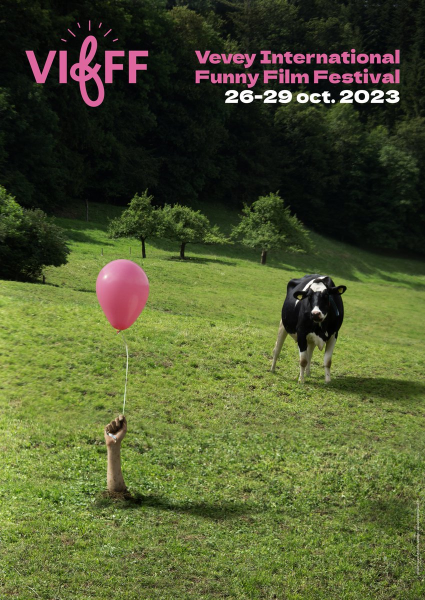 VIFFF_ch's tweet photo. 🐄 𝗔𝗙𝗙𝗜𝗖𝗛𝗘 𝟮𝟬𝟮𝟯 ///

Découvrez l'affiche de notre 9e édition ! Le @VIFFF_ch, l'un des rares festivals au monde dédié exclusivement au genre de la comédie, est de retour pour défendre la richesse et la noblesse du cinéma comique. Venez rire à Vevey du 26 au 29 octobre ! https://t.co/FpdY1ZMyz8