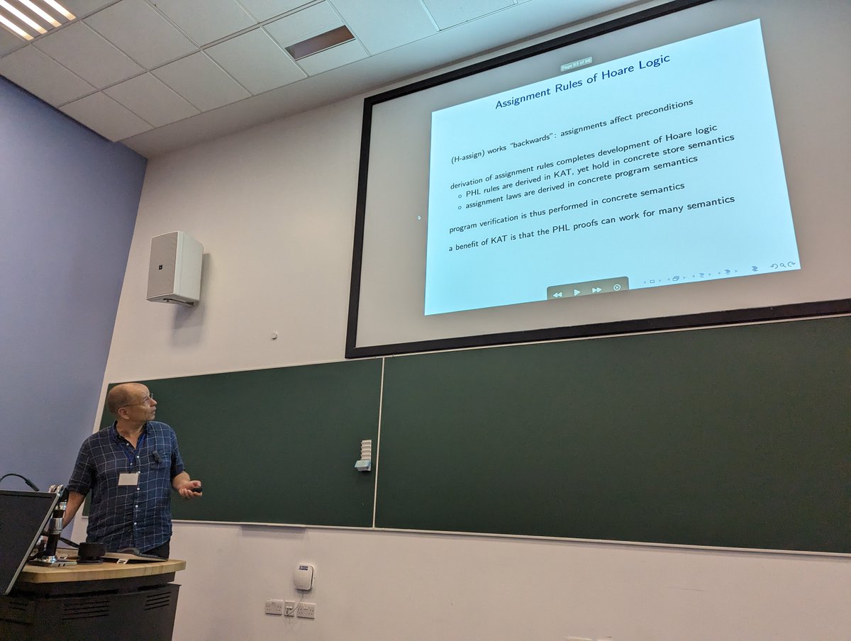We had a great start to the #VeTSS 2023 summer school with Prof. Georg Struth on  "Algebraic Semantics and Verification" with implementations in Isabelle/HOL.