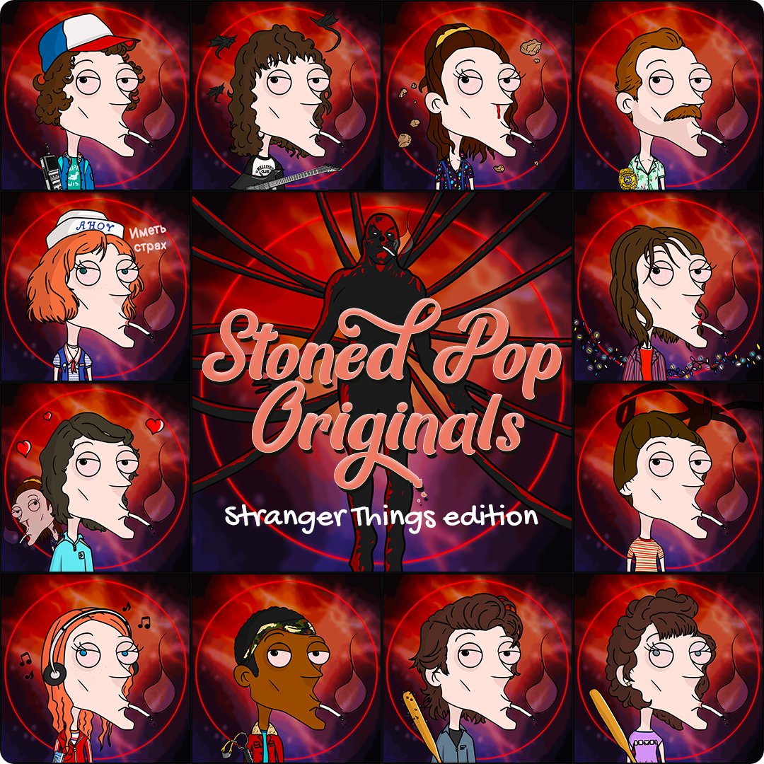 Be ready for the next season of Stranger Things ! 🎁Giving Away the SPO character of your choice. To Enter : ✅ Follow @BeDoSensei_NFT ✅ Like & RT ✅ Tag 3 friends ⏰ Winner Selected - 08/25/23 #StonedPopOriginals #NFTGiveaway