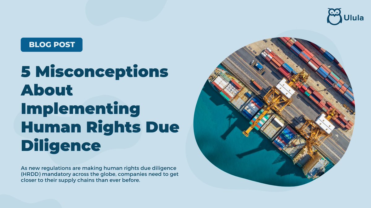 Globally-emerging Human Rights Due Diligence (HRDD) regulations may appear complex and daunting, making HRDD seem overwhelming and unattainable. To debug concerns, we address some common misconceptions people have and how to reframe them. Read the blog: ow.ly/reAT50PsVNT