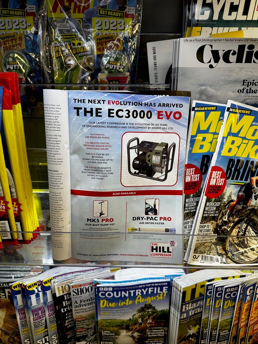 Always good to spread the word when out and about...Don't forget to pick up a copy of Air Gun World to make sure you get the chance to see our advert up close 🧐