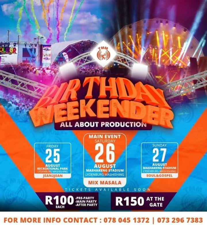 realMadumane's tweet photo. Feel It It Is Hereπ€
We Are Celebrating The Down To Earth, Hard Working #MothoWaBatho Tebogo Michael Moipolai ππΎπΉπ₯πππ₯π₯π₯
At Lydenburg This Weekendπ₯°
#TMMWEEKENDER2023
#18YearsOfTTM
#18YearsOfExcellence
#IyoshiNumberBaba
πΊποΈποΈπ§πΉπ·πΈπ€πΊπ§π https://t.co/3hWIDLOEpC