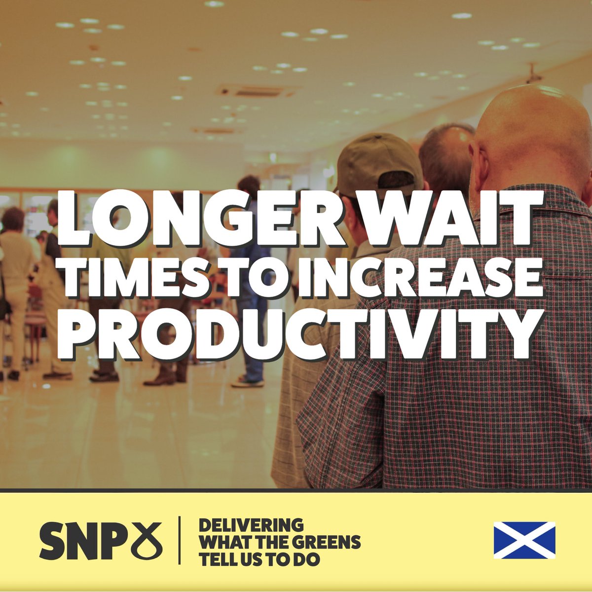 ⏰ Under our great leadership the No. of people enduring extreme waits in A&E has doubled in just three weeks! 🗂️ This allows patients to be productive during their waits, giving them more time to attend emails and Teams calls whilst they bleed out. #DeliveringForScotland