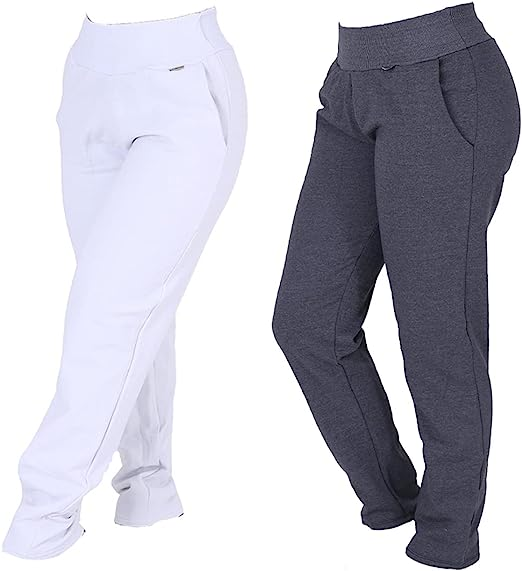 KIT COM 2 CALÇAS DE MOLETOM FELPADA PELUCIADA QUENTINHA COM BOLSOS LARGOS