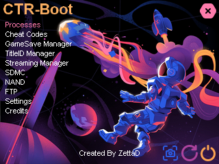 ZettaDDD's tweet photo. The update of the ywb v1.3 plugin is finally complete (a video should be available soon) and a new project has just started. Another new design for luma's rosalina menu https://t.co/FGUiHq6J4v