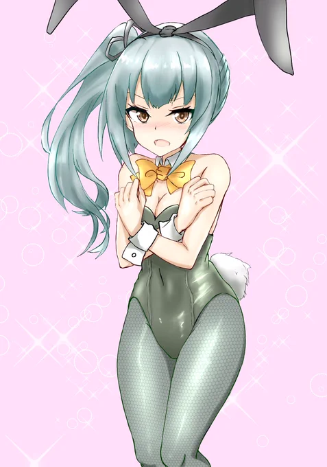 今年も結構暑いなぁ霞ちゃん…というわけでバニーさんになろっか?#バニーさんの日 