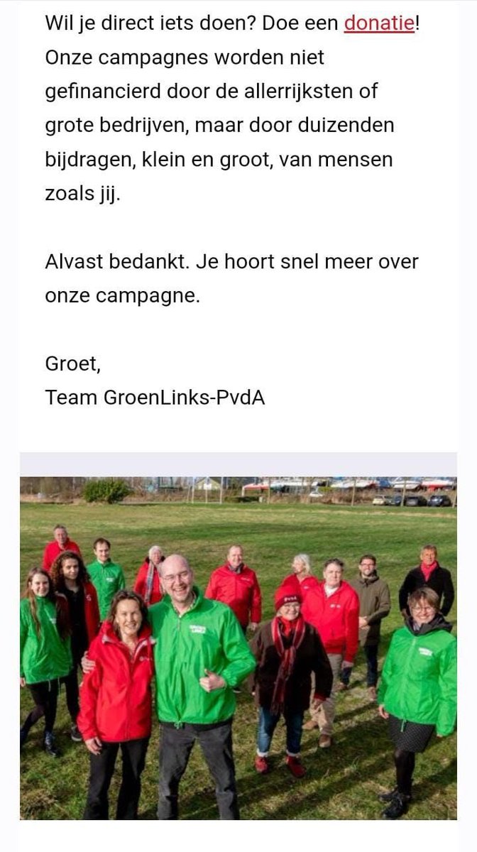 VincentKoerse's tweet photo. Als je je aanmeld voor de landelijke nieuwsbrief op https://t.co/Cb3MQgBBvJ krijg je een bevestigingsmail met onderaan de #GR2022 campagnefoto van onze Waterlandse @GLWaterland @PvdAWaterland samenwerking! We waren/zijn echte voorlopers! https://t.co/9A2ptkzNm5