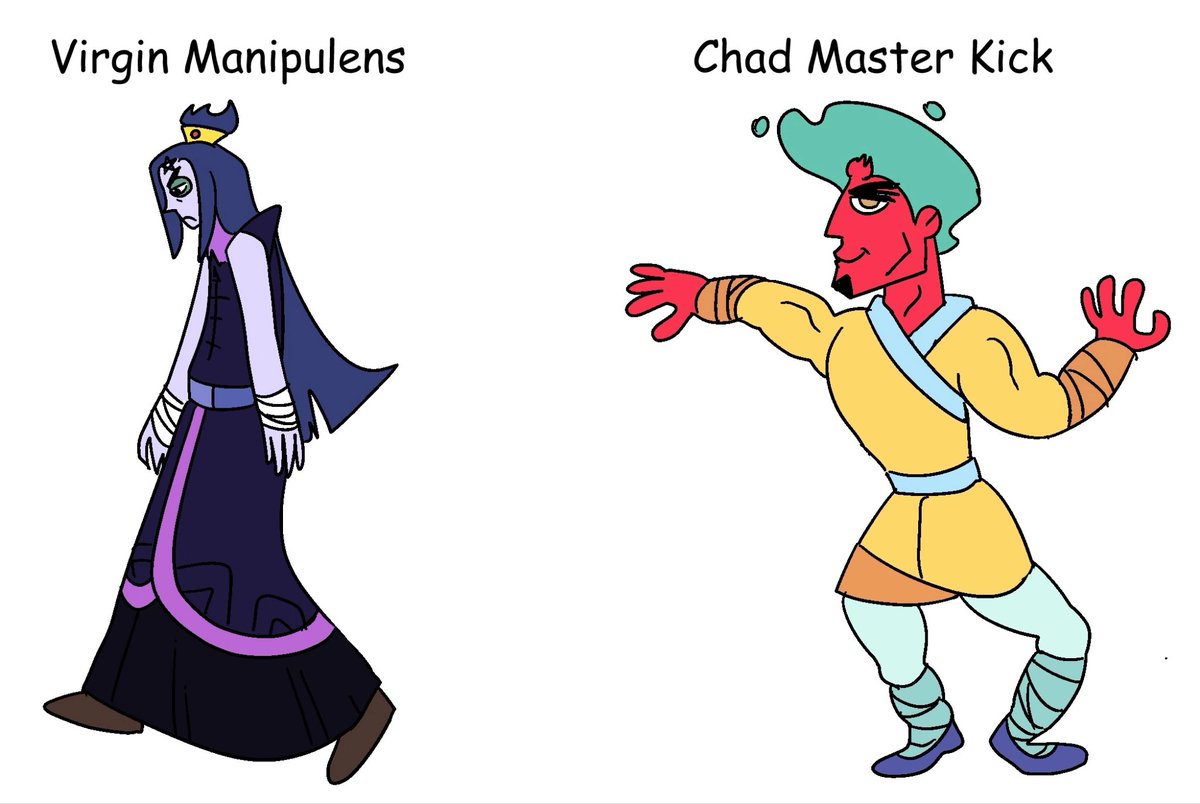 acyclicalkene's tweet photo. 🥺 is anyon e still here in the fandom RAAHHH 
#kungfusock #kungfuwa 
Btw SERIOUSLY manipulens'and kick's designs remind me of the last meme 😭 https://t.co/Q0pkc5Kcln