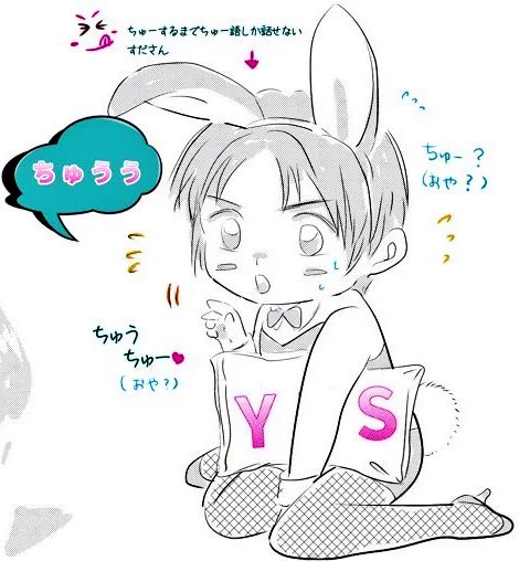 #バニーの日 
真夜中にそっと上げておこ。
(寝てるよね、みんな☺️)

ちゅ～しないと成人に戻れない、なんちゃららーー✨そーぉーれーー✨✨ 