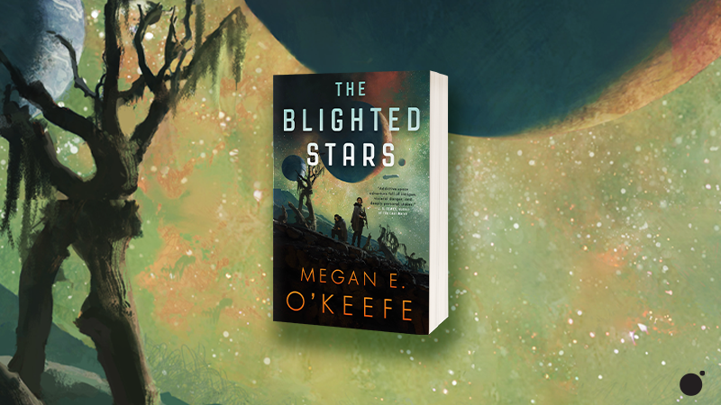 orbitbooks's tweet photo. A mysterious, invasive lichen known as the shroud is wrecking is havoc on ecosystems across the galaxy. Naira believes the Mercator's mining operations are responsible for creating the shroud, but are they?

THE BLIGHTED STARS by @MeganEOKeefe is available now! https://t.co/ikMHOmSuJ3